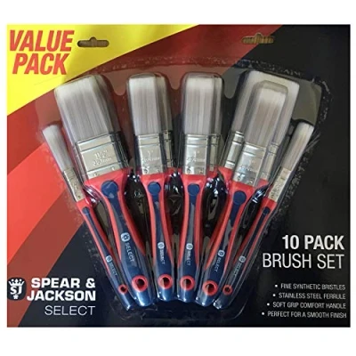 Image of Spear &amp; Jackson Paint Brush Set (10 Pieces)