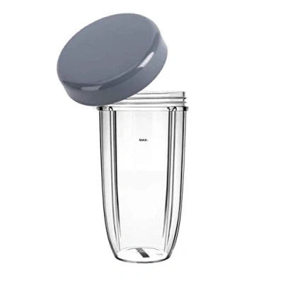 Image of Utiz 32oz/1000ml Small Cup with Flat Lid Cap for Nutribullet 600W 900W Blender Juicer (32oz)