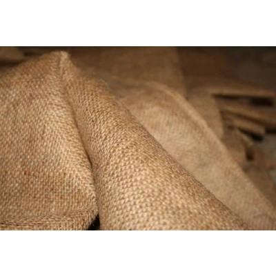 Image of 72&quot; wide Budget 10oz Hessian Rough Sacking Fabric Natural per metre (72)