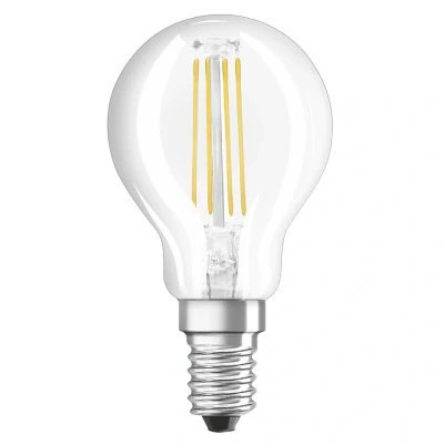 Image of Osram LED Lamp Base: E14 Cool White 4000 K 4 W Replacement for 40 Retrofit CLASSIC P, Single Pack, Base