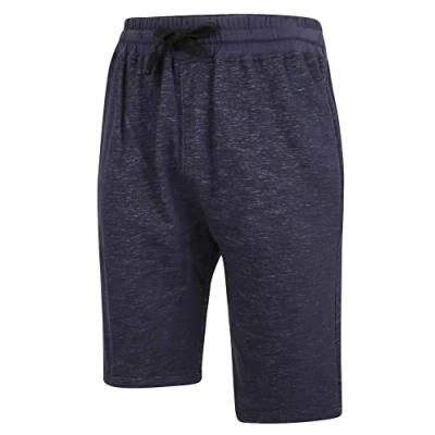 Image of KAM Lounge Gym Shorts Zip Pocket Lightweight 1 and 2 Pack Summer Sports Multipack by Jeanbase Indigo 3XL