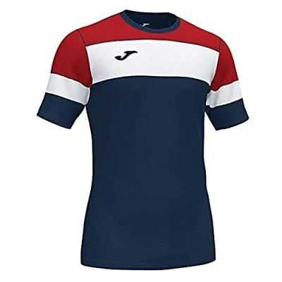 Image of Joma Crew Iv T Shirts Team M/C Men&#039;s, mens, Equip shirts. M/C, 101538.336, Navy Red, M