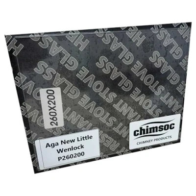 Image of Chimsoc Replacement Stove Glass AGA New Little Wenlock (260mm x 200mm Rectangular)