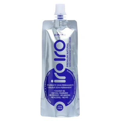 Image of IROIRO Premium Natural Semi Permanent Hair Color 20 PURPLE (4oz)
