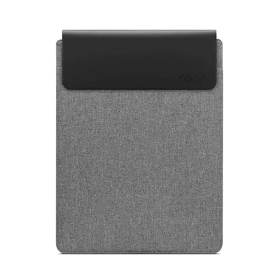 Image of Lenovo Yoga Laptop Sleeve 14.5 inch Magnetic Closure Slim &amp; Light Made from Recycled Materials Separate Accessory Pocket Grey