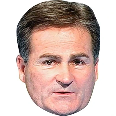 Image of FoxyPrinting Richard Keys Tv Star Celebrity Cardboard Party Face Mask Fancy Dress