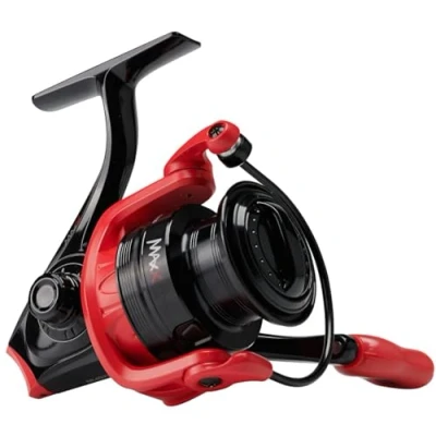 Image of Abu Garcia Max X Spincast Reel, Fishing Reels, Allround Fishing, Unisex, Red, 10 Right Hand