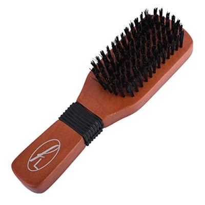 Image of Fine Lines Paddle Bristle Brush Boar and Nylon Hair Soft for Afro, Wet or Curly Brushes Women Men