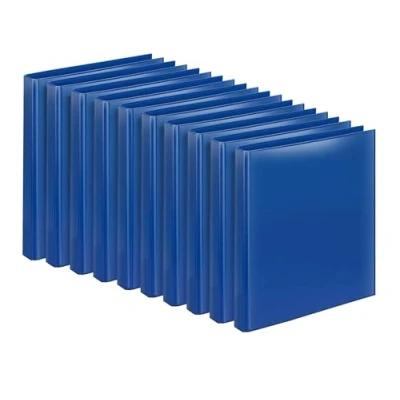 Image of VELOFLEX 4143154 10 Presentation Folder VELODUR, Ring Binders DIN A4, 4 Mechanism, Binder Blue