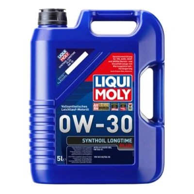 Image of P000337 Engine Oil LIQUI MOLY Synthoil Longtime Plus 1151 0W 30 5l Synthetic VOLKSWAGEN: Golf 5, Transporter Polo IV Hatchback