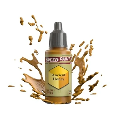 Image of The Army Painter Speedpaint Ancient Honey 2.0, Single Acrylic Paint 18ml One coat Painting Soloution For Fantasy Tabletop Miniatures Like Warhammer 40k And Dungeons Dragons Figures