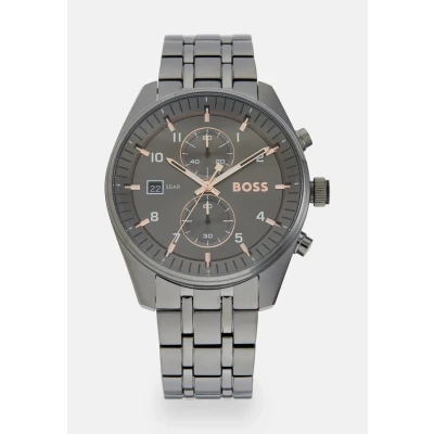 Image of BOSS Skytraveller Chronograph watch, Men&#039;s, Size: One Size, Grey