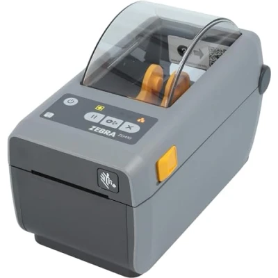Image of Zebra ZD410 Printer with Tear Off Edge 203 DPI Direct Thermal 56 mm Max. Print Width, USB Interfaces (ZD41022 D0E000EZ), Grey (Dark)