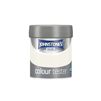 Image of Johnstone&#039;s Paint Tester Pots Wall &amp; Ceiling White Lace Emulsion Easy to Apply Dry in 1 2 Hours 75ml
