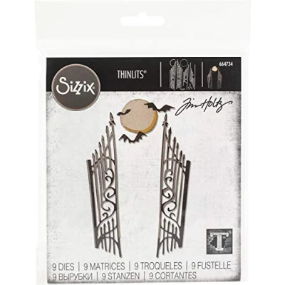 Image of Sizzix Thinlits Die Set 8PK Woodland Nature by Lisa Jones, 665491, Multicolour, One Size