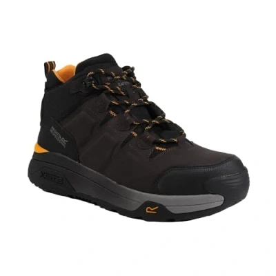 Image of Regatta Professional Men&#039;s Hyperfort Safety Hiker Chestnut Black, Size: UK 9
