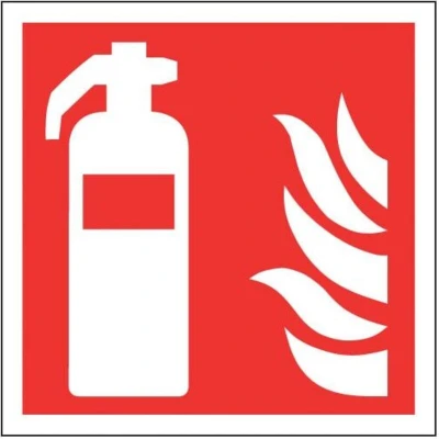 Image of Sitesafe Fire Extinguisher Rigid PVC Sign 150 x 150mm