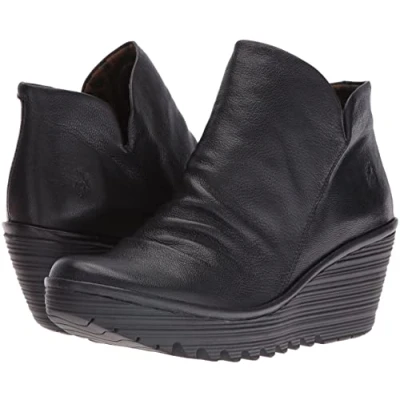 Image of Fly London Women&#039;s Yip Ankle Boots,Black,2.5 UK