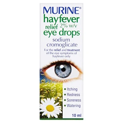 Image of Murine Hayfever Eye Drops, Treatment for Itchy and Painful Eyes, Anti inflammatory Drops 10ml