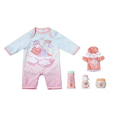 Image of Baby Annabell Zapf Creation Care Toy Set For 43 cm Doll Easy Small Hands, Creative Play Promotes Empathy &amp; Social Skills, Toddlers 3 years Up Includes a Romper, Face Mitt, More
