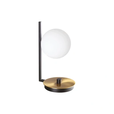 Image of Birds Globe Table Lamp Black