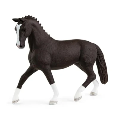 Image of schleich 13927 Hannoverian Mare, Black, From 5 Years Horse Club Figurine, 14 X 3 11 cm
