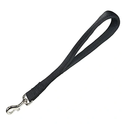 Image of Trixie Premium Short Dog Leash, Medium/X Large, Black