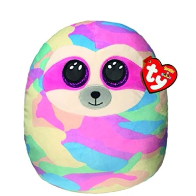 Image of Ty UK Ltd 2007546 Cooper Squishaboo 14&quot; Sloth kuscheliges Kissen, Simple, Multicolor, 31 CM