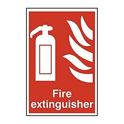 Image of Scan SCA1350 Self adhesive PVC sign Fire extinguisher 200 x 300mm