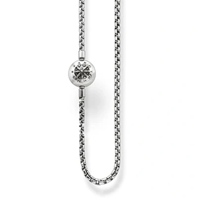 Image of Thomas Sabo Unisex Necklace Karma Beads blackened 925 Sterling Silver KK0002 001 12
