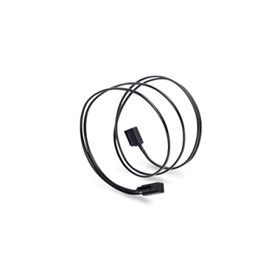 Image of SilverStone SST CP11 500 Ultra Thin SATA III 6 Gbps Cable, laterial 90 angled, super low profile connectors, 50cm