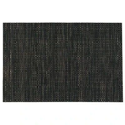 Image of d c fix Catania Placemat Place Mat Table Kitchen Dining Room Living Decoration 100% Polypropylene Food Safe Wipe Clean Structural Black 30 cm x 45