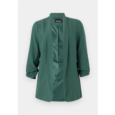 Image of Pieces Pcbosella 3/4 Blazer, Women&#039;s, Size: Medium, Trekking green