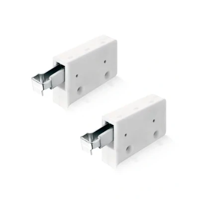 Image of Gedotec Cabinet Hanger Upper Hanging White Holder for Screwing Load Capacity 150 kg Galvanised Steel Bracket Cupboards Pack of 2 Kitchen Cabinets