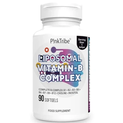 Image of Liposomal Vitamin B Complex Softgels 9 Methylated Vitamins for Easily Absorbed, B6, Folate &amp; Inositol, 10x Better Absorption, 90 Day Supply, (Pack of 1)