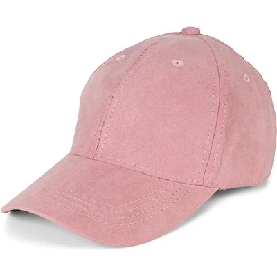 Image of styleBREAKER 6 Panel Cap in Suede Look, Baseball Cap, Adjustable, Unisex 04023049, Colour:Rose