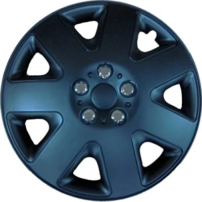 Image of 6x Simply 13&quot; Black Prime Wheel Trim Set SWT119