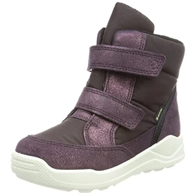 Image of ECCO Boys Urban Mini High Cut Boot, Night Shade Barolo Fig, 7 UK Child