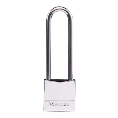 Image of Master Lock 639EURDLJ Marine Padlocks with Key and Long Shackle, Silver, CM