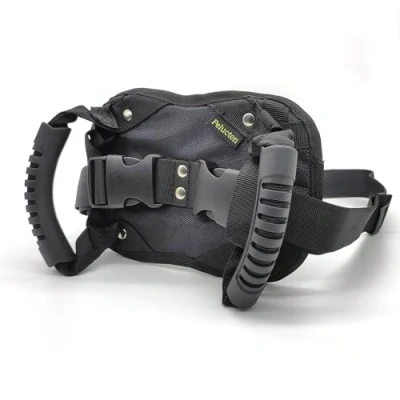 Image of Pelucton Motorcycle Pillion Grab Handles, Universal Passenger Safety Belt, Adjustable Motorbike Harness for