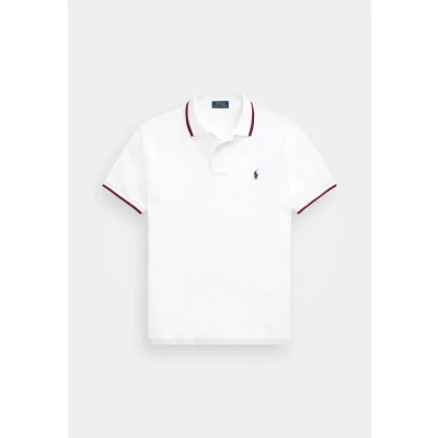 Image of Polo Ralph Lauren Custom SLIM FIT MESH Shirt shirt, Men&#039;s, Size: Small, White