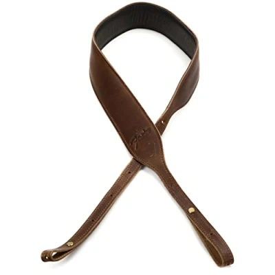 Image of Fender Paramount Banjo LTHR Strap BRN, brown