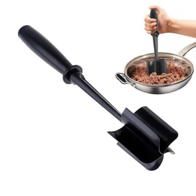 Image of Meat Chopper, Ground Chopper Utensil, Multifunctional Heat Resistant Masher and Mix for Hamburger Meat, Beef, Turkey More, Nylon Utensil Non Stick Cookware