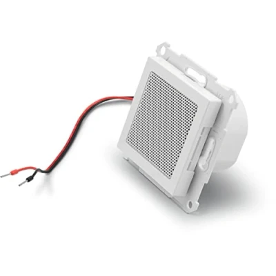 Image of TechniSat Speaker for Digitradio UP 55 Single Flush Mounted (to Extend the 55, Flexible Mounting, 2 Watt, IP20, Made in Germany) Front Cover RAL 9016, White