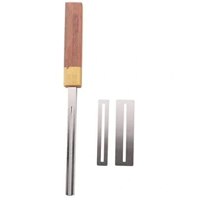 Image of Knadgbft Guitar Fret Crowning File,Fret Edge End Rounded Tool,Three Radius Slot&amp;File,Multi Function Tools