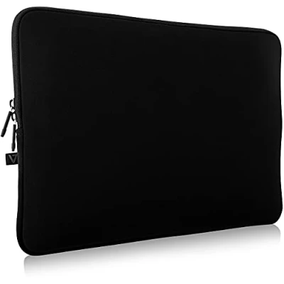 Image of V7 14&quot; Water resistant Neoprene Laptop Sleeve Case, Compatible for 14 Inch Notebook Tablet iPad Tab, with 13&quot; MacBook Pro and Air, Black