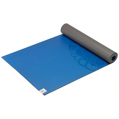 Image of Gaiam Yoga Mat Premium 5mm Dry Grip Thick Non Slip Exercise &amp; Fitness for Hot Yoga, Pilates Floor Workouts (68&quot; L x 24&quot; W 5mm) Blue