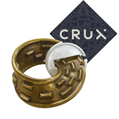 Image of Hanayama and Crux Cast Mobius Puzzle Level 4 of 6 Fairly Hard Includes Sticker