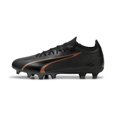 Image of Puma Unisex Adults Ultra Match Fg/Ag Soccer Shoes, Black Copper Rose, 6 UK