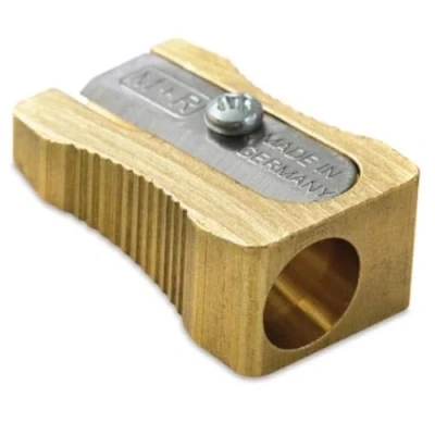 Image of MOBIUS &amp; RUPPERT SOLID BRASS PENCIL SHARPENER Single Wedge